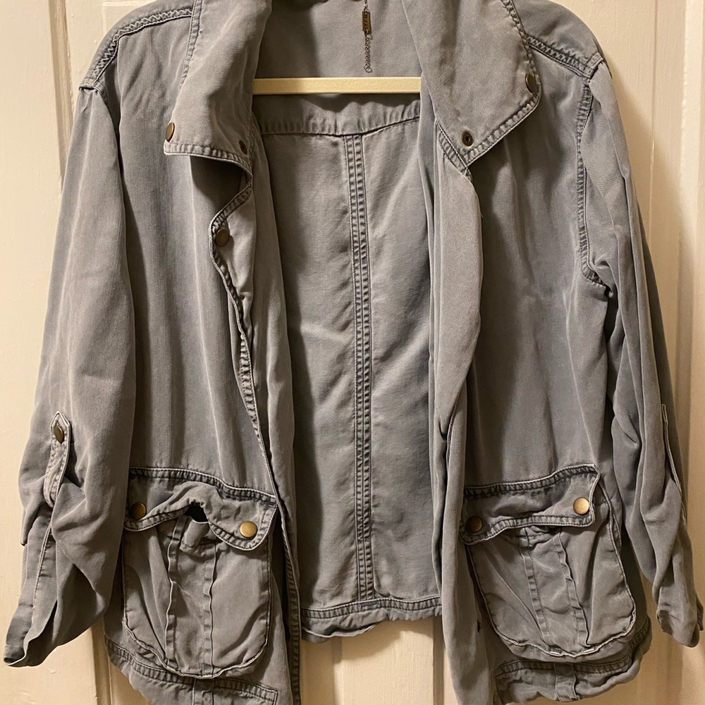 Young Fabulous & Broke Gray Utility Jacket
